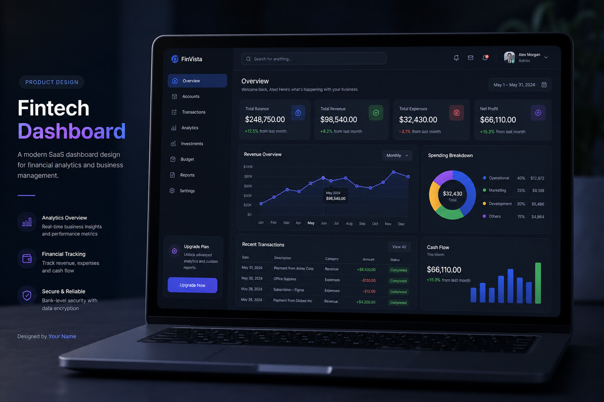 SaaS Dashboard UI Concepts